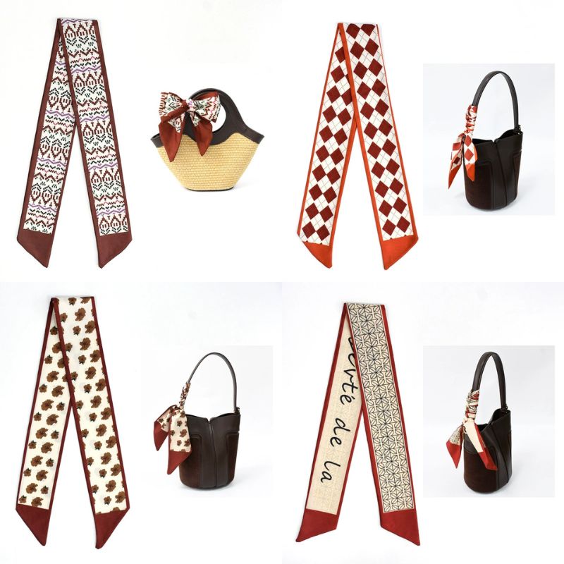 [ Set 20 Cái ] Khăn Lụa Dài Hàn Quốc [ 88*6cm ] - 18111