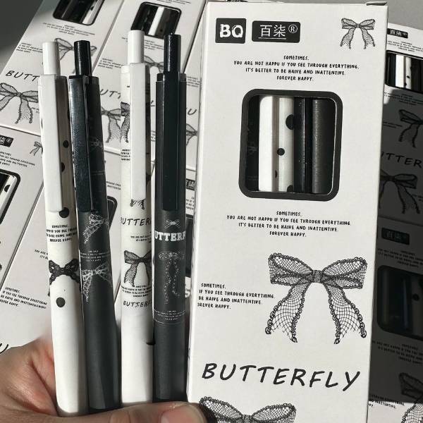 [ Set 5 Hộp ] Bút Bi [ 0.5mm / Đen / Hộp 4 Cây ] - 20067