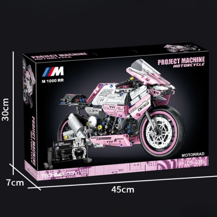 Lego Siêu Xe BMW S1000RR Pink [ Size 1:14 / 32cm ] - 21582