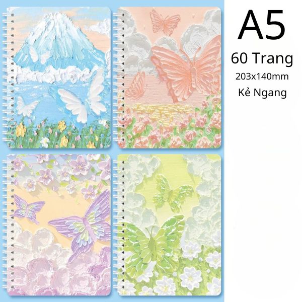 [ Set 20 Quyển ] Sổ Lò Xo [ A5 - Kẻ Ngang - 120 Trang ] - 932433