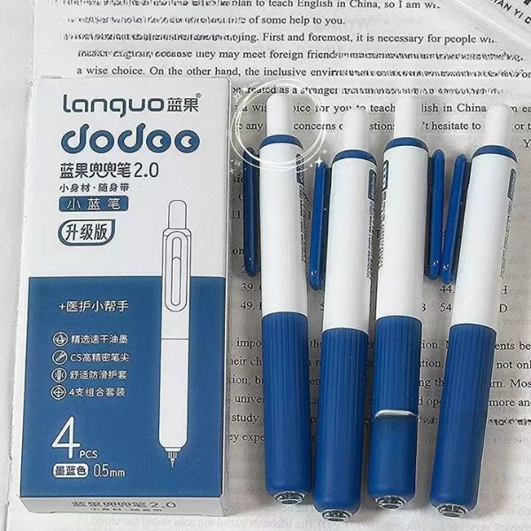 [ Set 10 Hộp ] Bút Bi Gel Doudou 2.0 [ 0.5mm - Đen - 1 Hộp 4 Cây ] - 95856