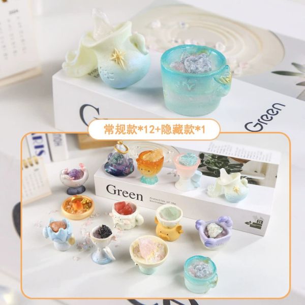 [ Bind Box ] Tượng Trang Trí + Đá Thạch Anh Tự Nhiên [ Đem Lại May Mắn ] - 16304