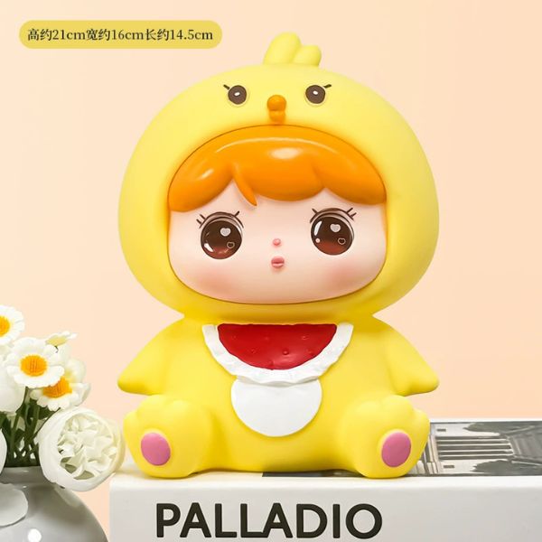 [ Set 2 Cái ] Hộp Đựng Tiền Tiết Kiệm [ 	17*15*24cm - 	15*13*19cm ] - 17084