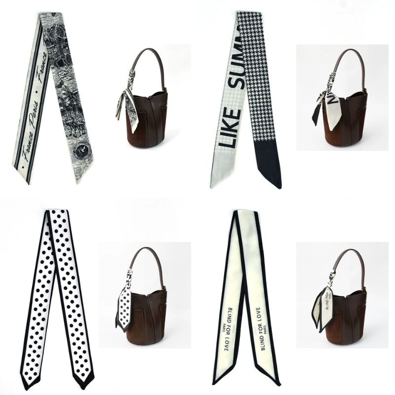 [ Set 20 Cái ] Khăn Lụa Dài Hàn Quốc [ 88*6cm ] - 18111