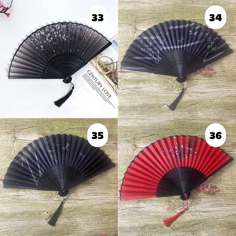 [ Set 10 Cái ] Quạt Xếp Truyền Thống - 21609