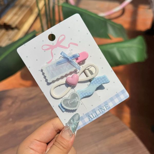 [ Set 5 Vỉ ] Kẹp Tóc [ Vỉ 3 Cái ] - 19272