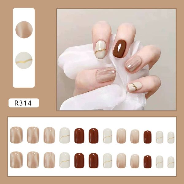 [ Set 5 Hộp ] Nail Giá Rẻ [ 24 PCS - Kèm Dụng Cụ Dán ] - 16559