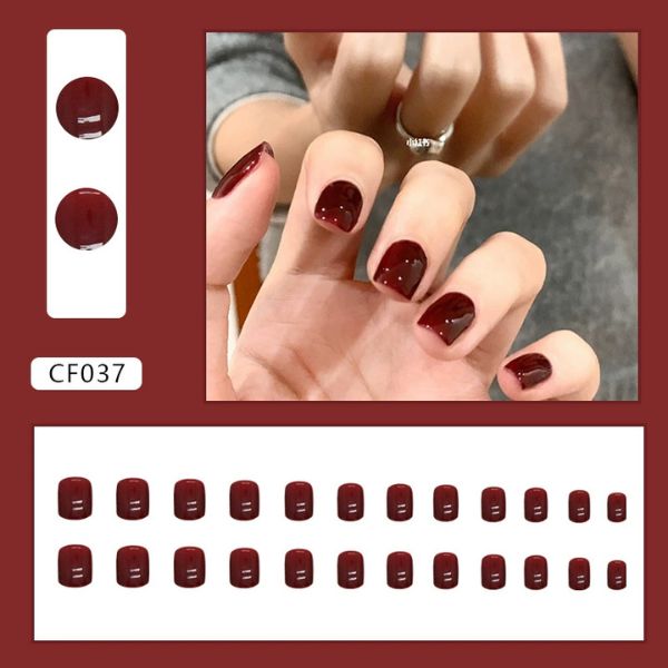 [ Set 5 Hộp ] Nail Giá Rẻ [ 24 PCS - Kèm Dụng Cụ Dán ] - 16562