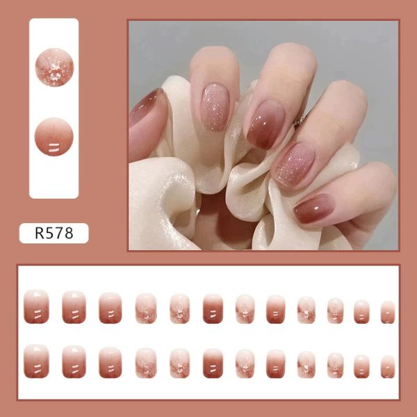 [ Set 5 Hộp ] Nail Giá Rẻ [ 24 PCS - Kèm Dụng Cụ Dán ] - 16563