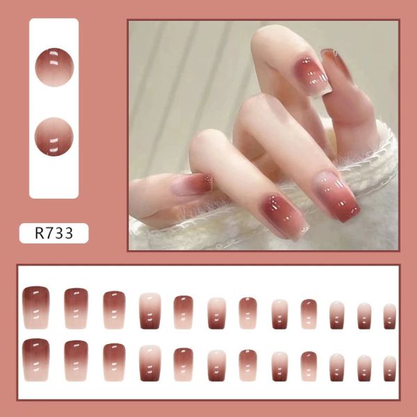 [ Set 5 Hộp ] Nail Giá Rẻ [ 24 PCS - Kèm Dụng Cụ Dán ] - 16571