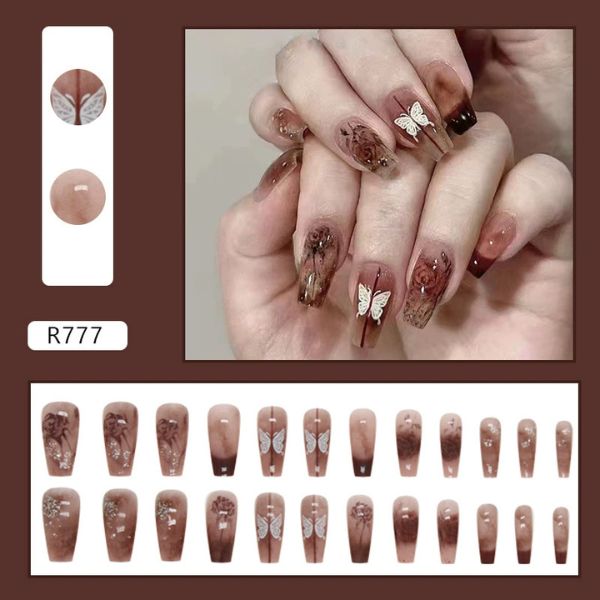 [ Set 5 Hộp ] Nail Giá Rẻ [ 24 PCS - Kèm Dụng Cụ Dán ] - 16576