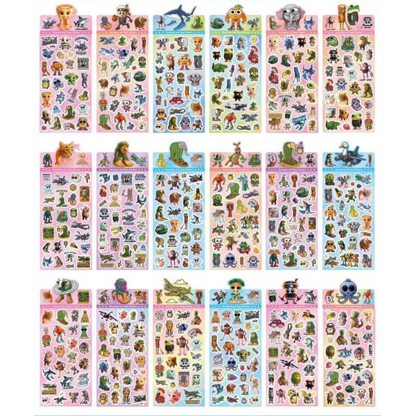[ Set 90 Túi ] Sticker - Nhiều Mẫu [ 1 Mẫu 18 Túi - 1 Set Sẽ Chọn 5 Mẫu ] - 95541