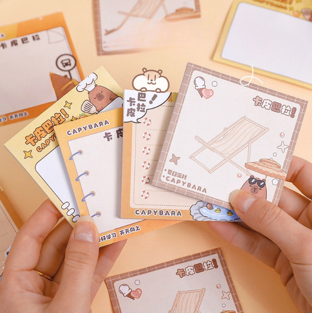 [ Set 20 Xấp ] Giấy Note Capybara | 1 Xấp 50 Trang - 920003