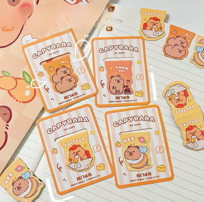 [ Set 20 Cái ] Đánh Dấu Trang Từ Tính Capybara - 920005