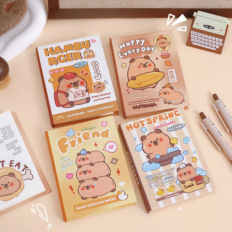 [ Set 12 Quyển ] Sổ Tay Capybara | A7 - 160 Trang - 920007