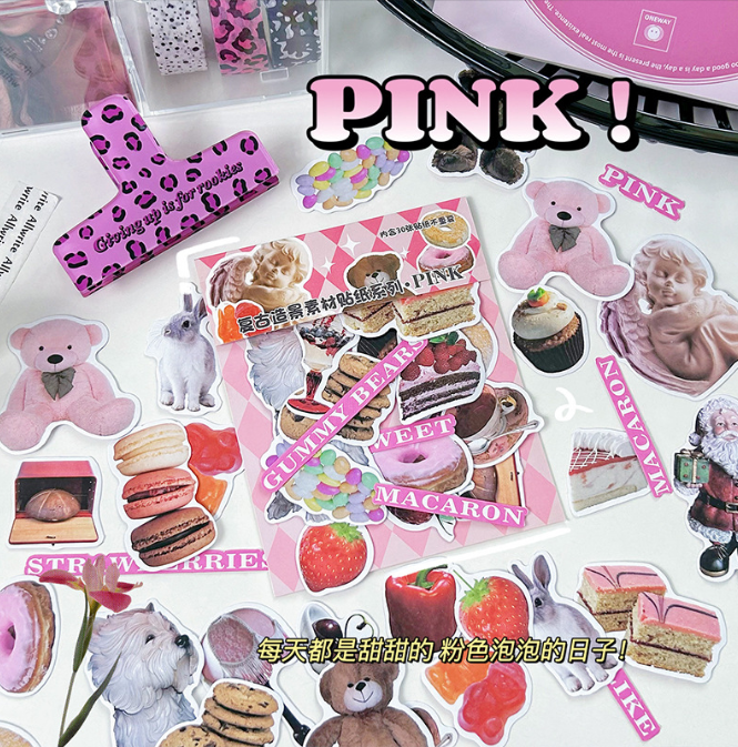 [ Set 10 Túi ] Sticker Vintage | 1 Túi 30 Miếng - 920039