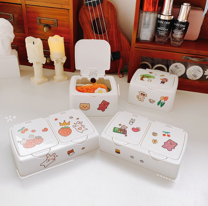 [ Set 10 Cái ] Hộp Đựng Phụ Kiện Mini - Không Kèm Sticker - 920047