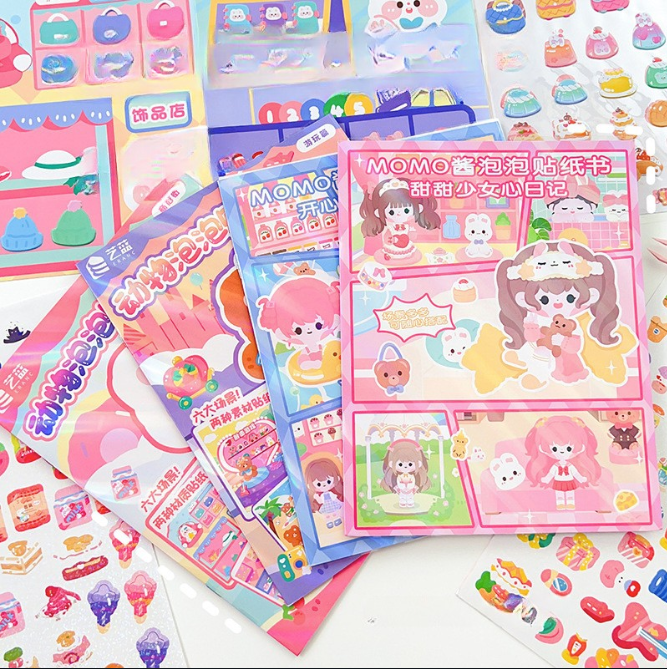 [ Set 12 Bộ ] Sticker Trang Trí 3D - 920056