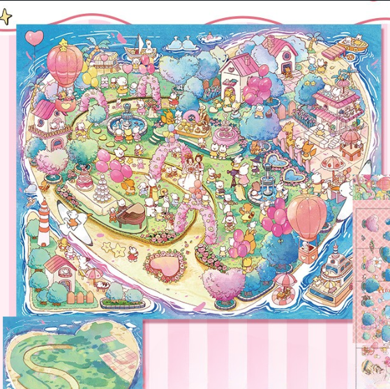 [ Set 5 Bộ ] Sticker Trang Trí 3D ( Size 7 ) - 920090