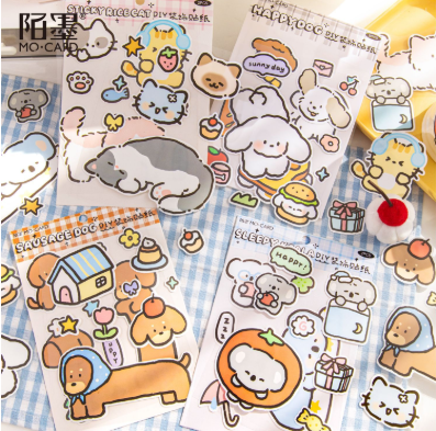 [ Set 12 Túi ] Sticker Cute - 920333