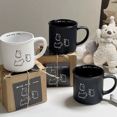 [ Set 5 Cái ] Cốc Nước Cute [ Hộp + Ruy Băng ] - 920820