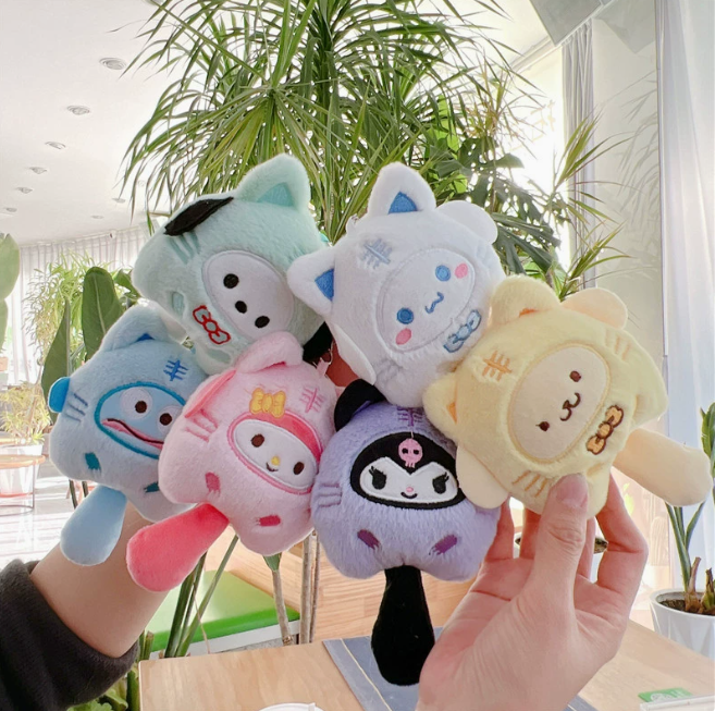 [ Set 8 Cái ] Móc Khóa Gấu Bông ( Khóa Trắng ) - 920885