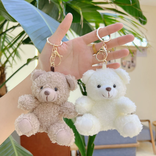 [ Set 4 Cái ] Móc Khóa Gấu Bông ( Khóa Vàng ) - 920893