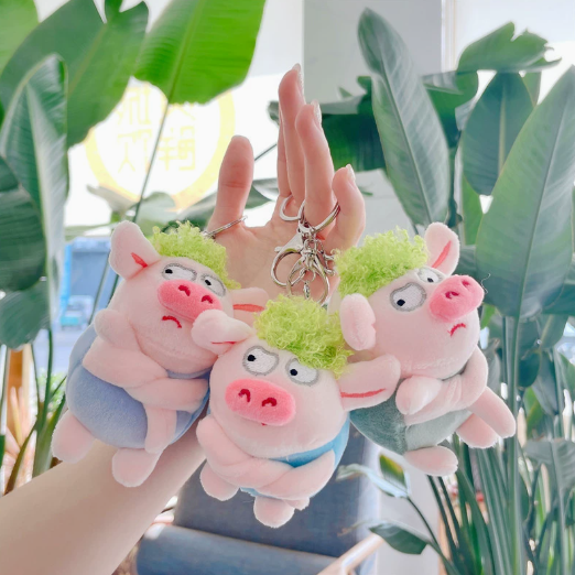 [ Set 6 Cái ] Móc Khóa Gấu Bông ( Khóa Trắng ) - 920899