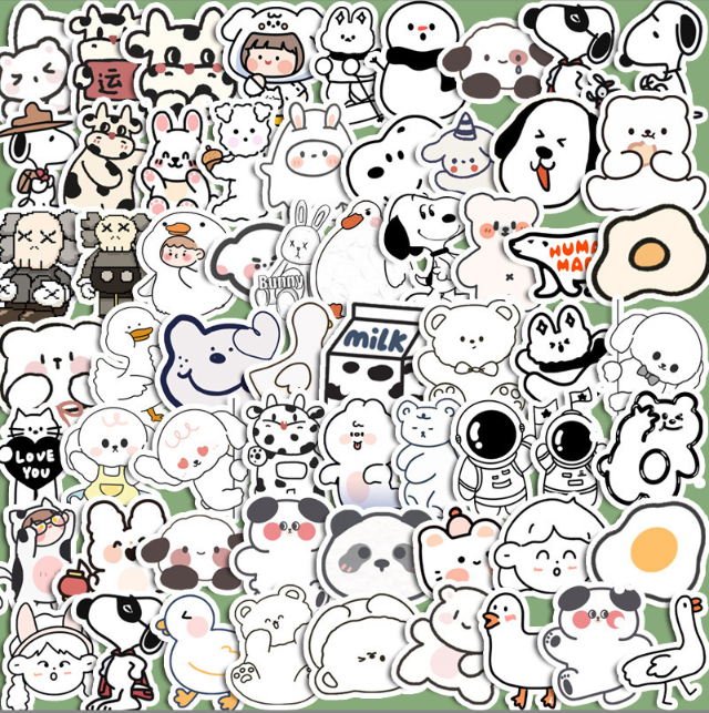 [ Set 10 Túi ] Sticker PVC Cún Ngộ Nghĩnh ( 1 Túi 90 Miếng ) - 920922
