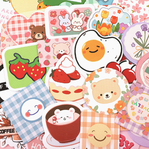 [ Set 10 Túi ] Sticker PVC Cute ( 1 Túi 82 Miếng ) - 920928