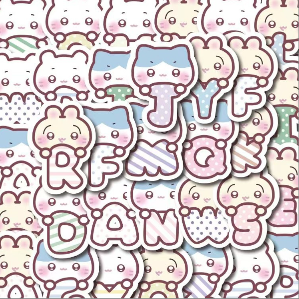 [ Set 10 Túi ] Sticker PVC Cute ( 1 Túi 100 Miếng ) - 920932