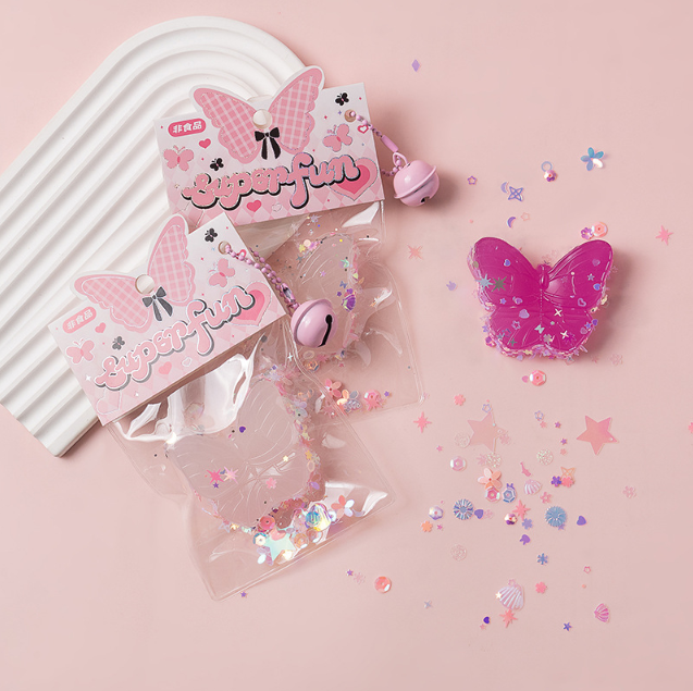 [ Set 12 Cái ] Squishy Con Bướm Lấp Lánh - 920966