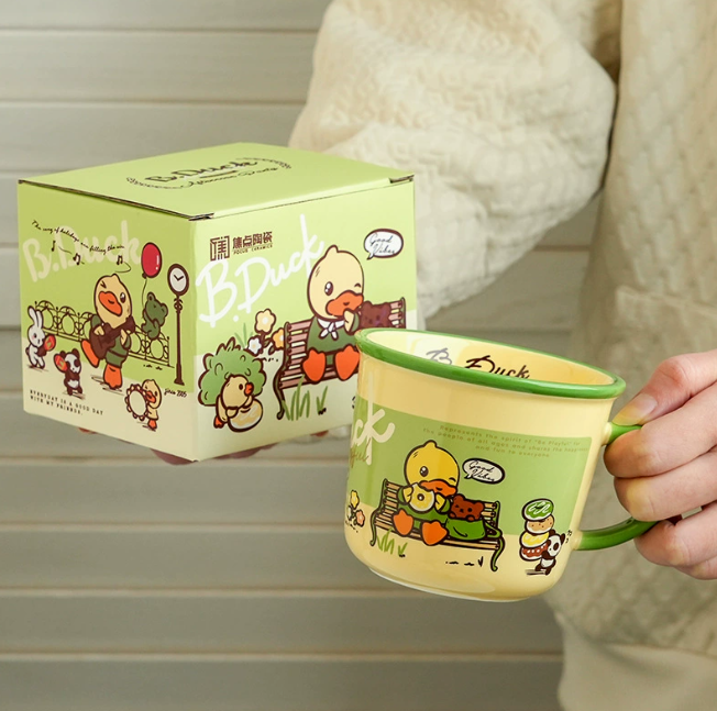 [ Set 2 Cái ] Cốc Nước Vịt Cute [ Hộp Đẹp ] - 921169