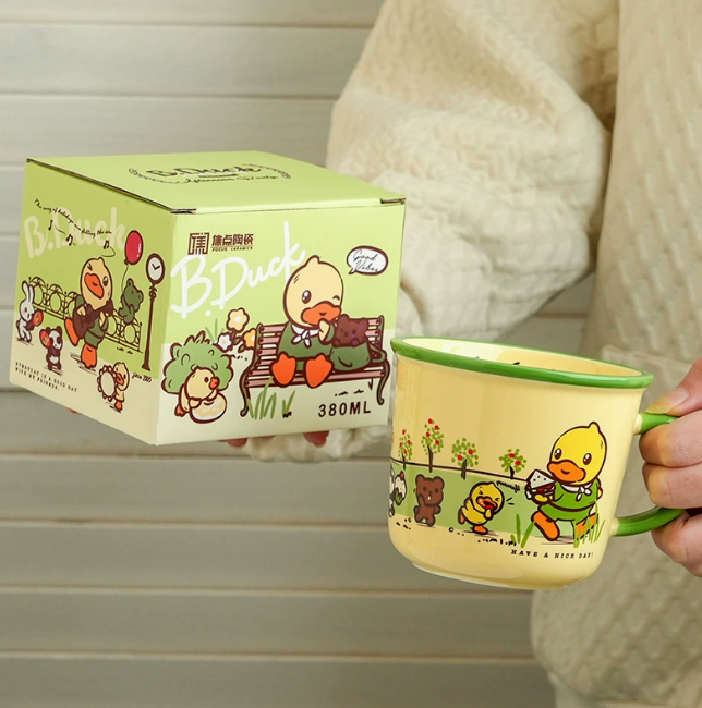 [ Set 2 Cái ] Cốc Nước Vịt Cute [ Hộp Đẹp ] - 921169