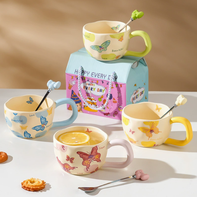 [ Set 2 Cái ] Ly Cốc Nước ( Hộp Màu ) - 921172