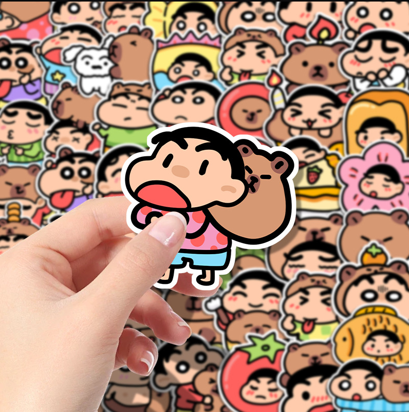 [ Set 10 Túi ] Sticker PVC Cu Shin [ 1 Túi 60 Miếng ] - 921192