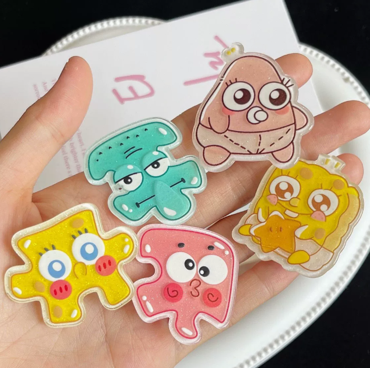 [ Set 20 Cái ] Kẹp Tóc Bọt Biển Spongebob và Patrick star - 921222