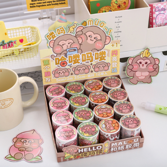 [ Hộp 16 Cuộn ] Washi Capybara - 921151