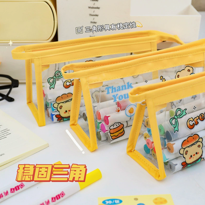 [ Set 10 Cái ] Bóp Bút Trong Suốt - 921303