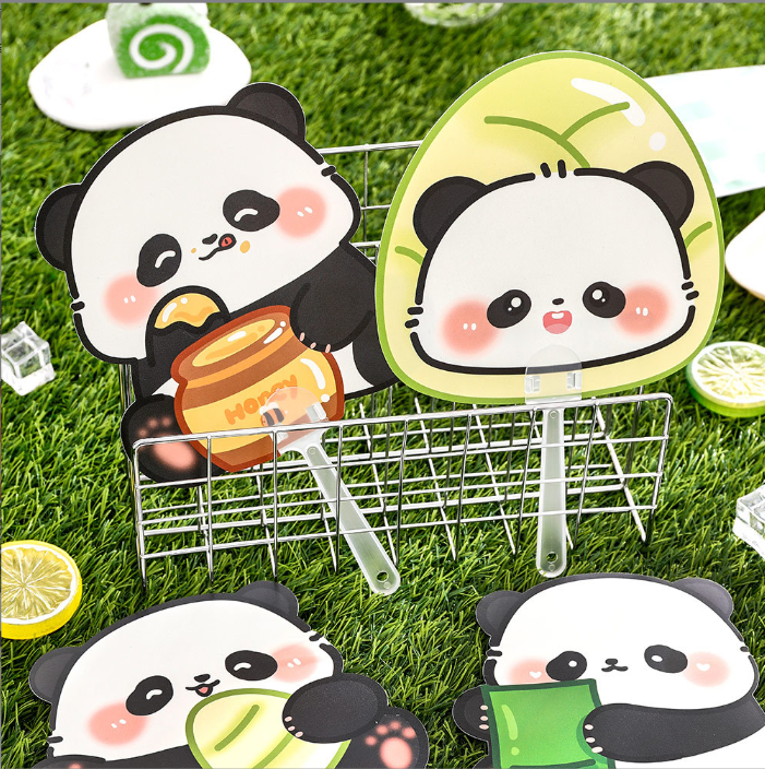 [ Set 50 Cái ] Quạt Cầm Tay Panda - 921357