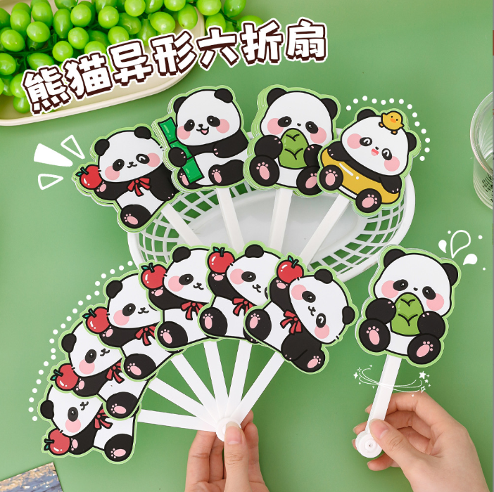 [ Set 20 Cái ] Quạt Gấp Cầm Tay Panda - 921360