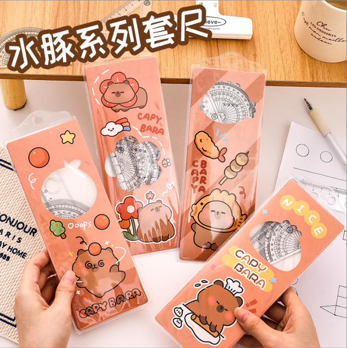 [ Set 20 Bộ ] Thước Kẻ Capybara ( 1 Bộ 4 Cái ) - 921370