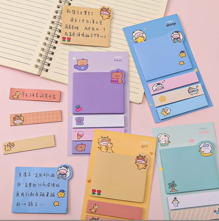 [ Set 20 Sấp ] Giất Note Cute ( 14x8cm ) - 921371