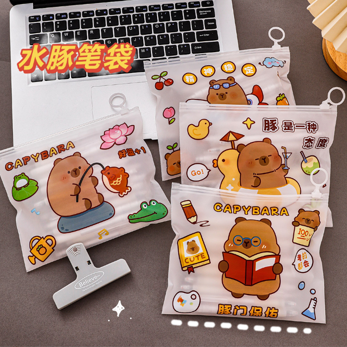 [ Set 50 Cái ] Túi Đựng Đồ Dùng Học Tập Capybara - 921375