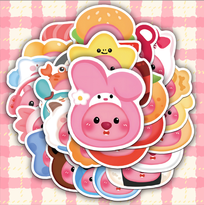 [ Set 10 Gói ] Sticker Hải Ly Loppy ( 1 Gói 50 Miếng ) - 921438