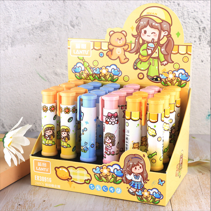 [ Hộp 24 Cây ] Tẩy Cute - 921454