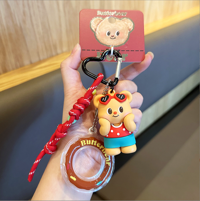 [ Set 4 Cái ] Móc Khóa Gấu Mật Ong - 921457