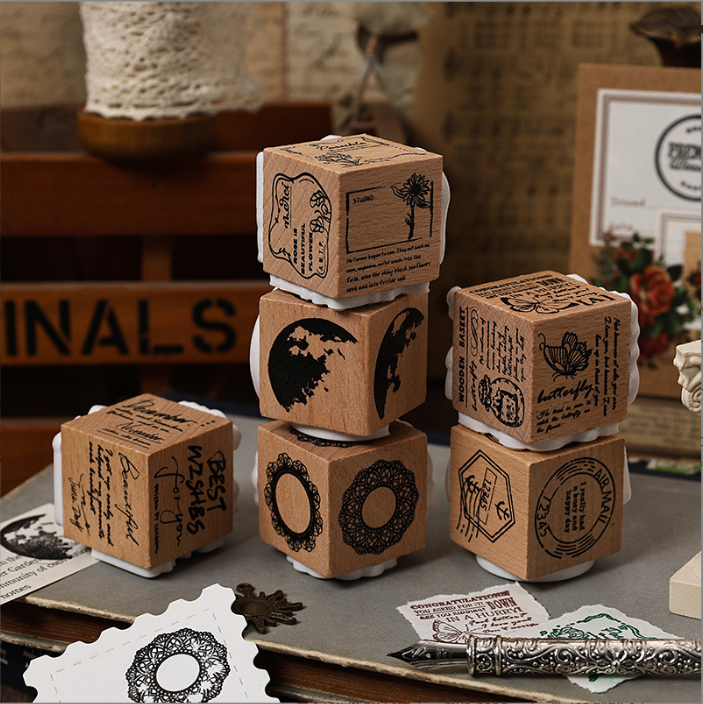 [ Set 10 Cái ] Con Dấu Gỗ - 921593