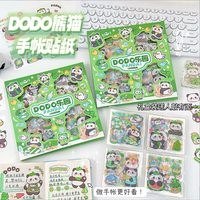 [ Set 5 Hộp ] Sticker Panda ( Hộp 100 Miếng ) - 921652