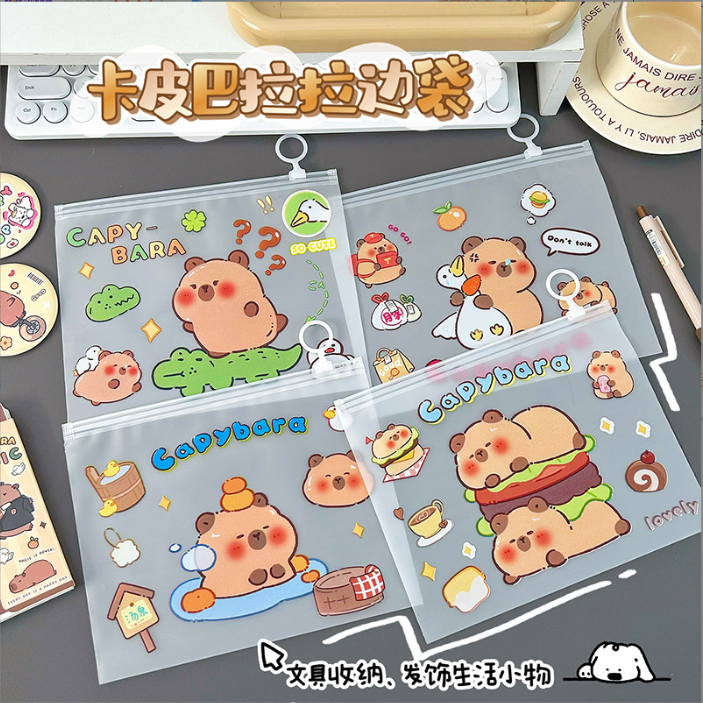[ Set 30 Cái ] Túi Đựng Hồ Sơ Trong Suốt Capybara - 921653